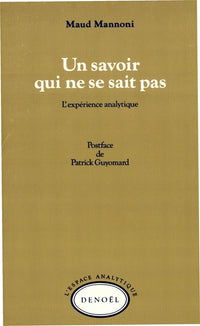 un savoir qui ne se sait pas