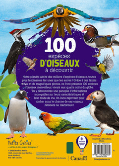 100 espèces d'oiseaux à découvrir
