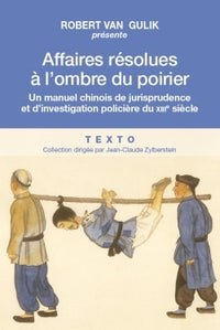 Affaires résolues à l'ombre du poirier