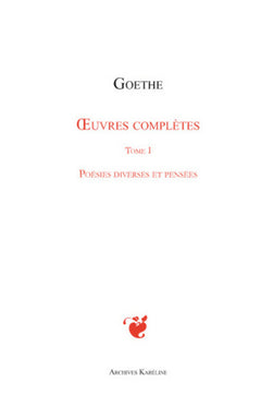 Oeuvres complètes - Poésies diverses et Pensées