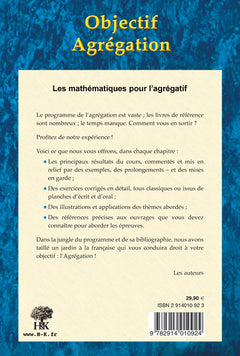Objectif agrégation: pour les mathématiques