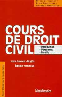 Cours de droit civil. Introduction. Personnes. Biens - 16ème édition (1)