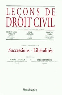 Successions - Libéralités