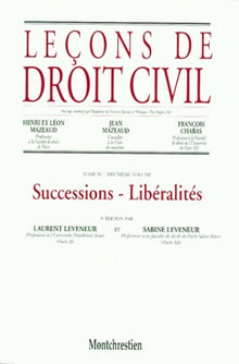 Successions - Libéralités