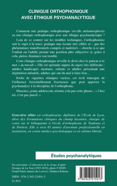 Clinique orthophonique avec éthique psychanalytique