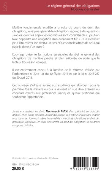 Le régime général des obligations