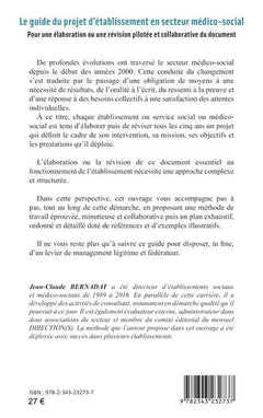 Le guide du projet d'établissement en secteur médico social