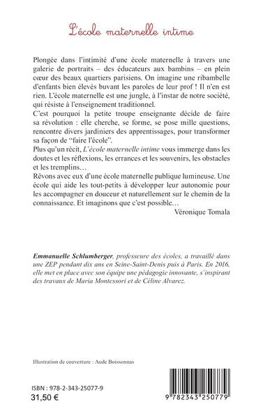 L'école maternelle intime