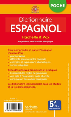 Dictionnaire poche Hachette Vox - Bilingue Espagnol