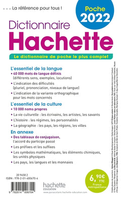 Dictionnaire Hachette Poche 2022