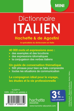 Mini dictionnaire Hachette de Agostini - Bilingue Italien