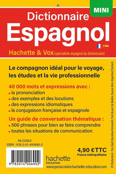 Dictionnaire Hachette Mini Espagnol