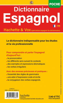 Dictionnaire Hachette Espagnol POCHE