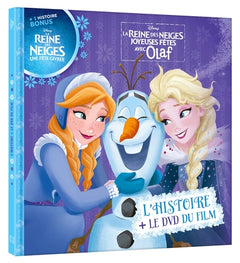 LA REINE DES NEIGES - Joyeuses Fêtes avec Olaf - Livre DVD - Disney