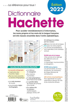 Dictionnaire Hachette 2022