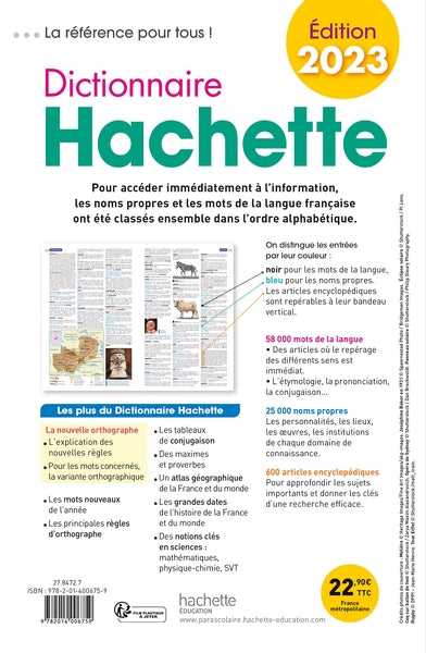 Dictionnaire Hachette 2023
