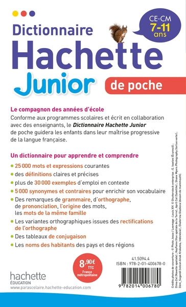 Dictionnaire Hachette Junior de Poche