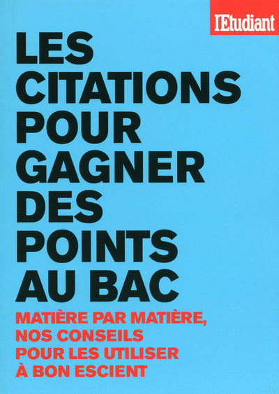 Les citations pour gagner des points au Bac