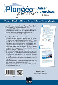 Plongée plaisir cahier d'exercices