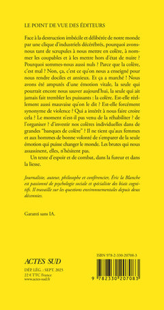 Osons la colère