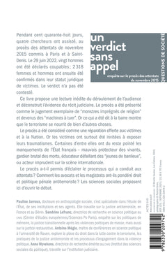 Un verdict sans appel