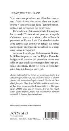Écrire juste pour soi