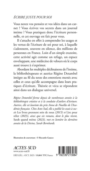 Écrire juste pour soi