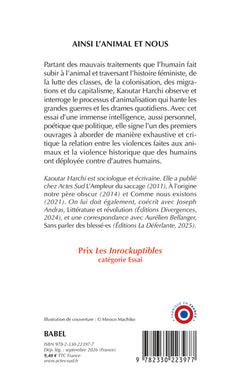 Ainsi l'animal et nous