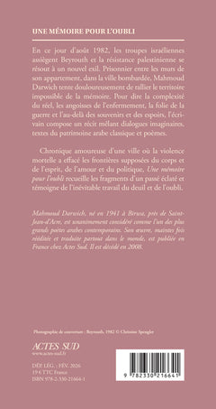 Une mémoire pour l'oubli