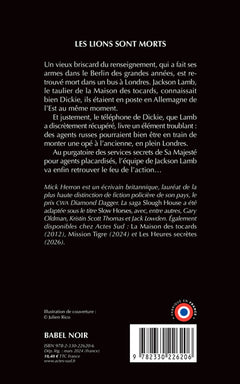 Les lions sont morts