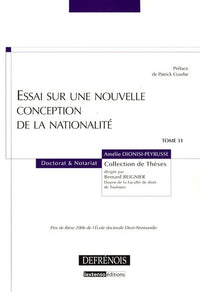 Essai sur une nouvelle conception de la nationalité