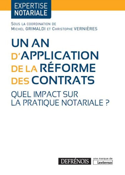 Un an d'application de la réforme des contrats