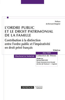 L'ordre public et le droit patrimonial de la famille