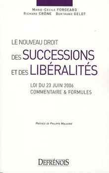Le nouveau droit des successions et des libéralités