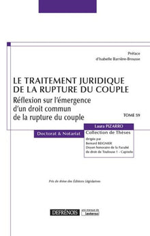 Le traitement juridique de la rupture du couple