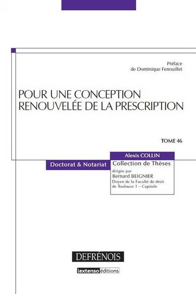 Pour une conception renouvelée de la prescription