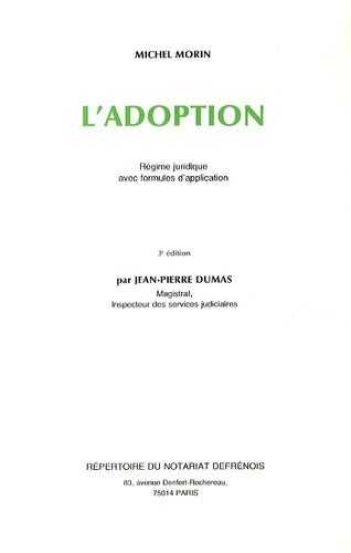 La réforme de l'adoption