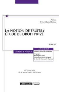 La notion de fruits