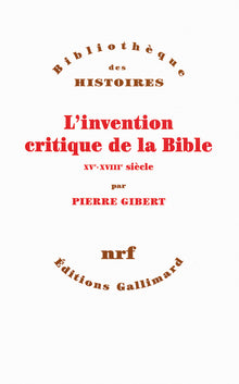 L'invention critique de la Bible