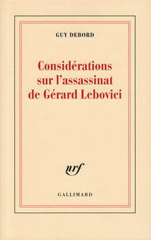 considérations sur l'assassinat de gérard lebovici