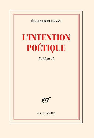 L'intention poétique