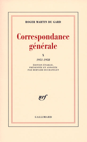 Correspondance générale