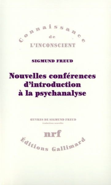 nouvelles conférences d'introduction à la psychanalyse