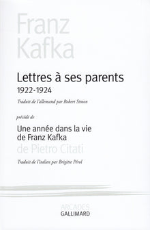 Lettres à ses parents, 1922-1924