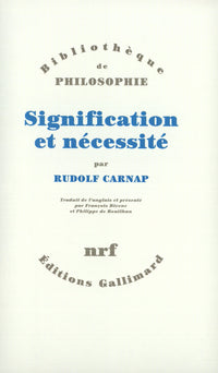 Signification et nécessité