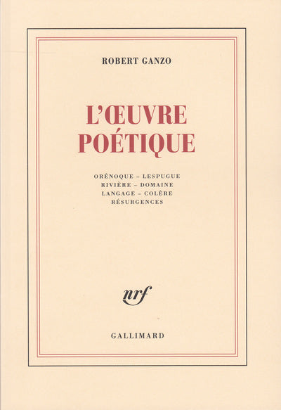 L'œuvre poétique