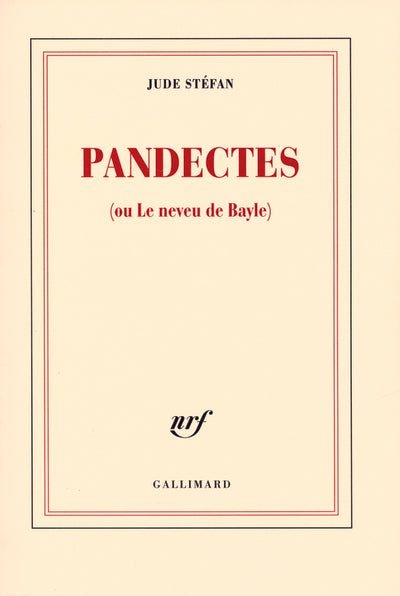 Pandectes: (ou Le neveu de Bayle)