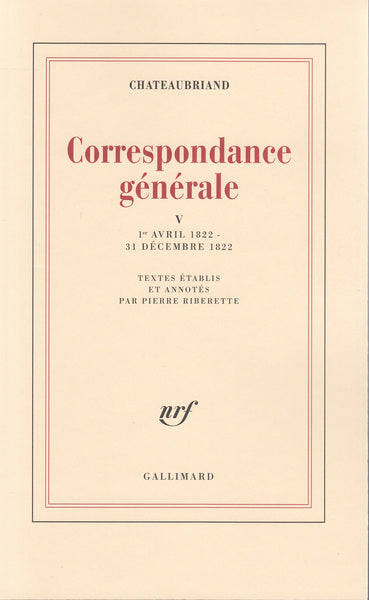 Correspondance générale