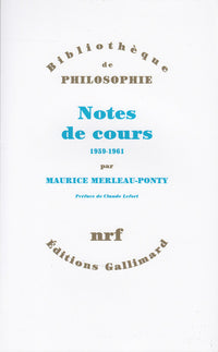 Notes des cours au Collège de France