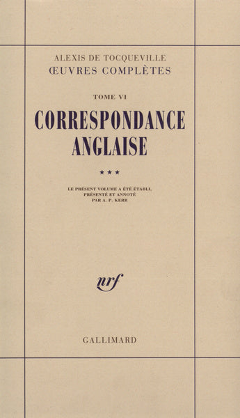 Correspondance anglaise